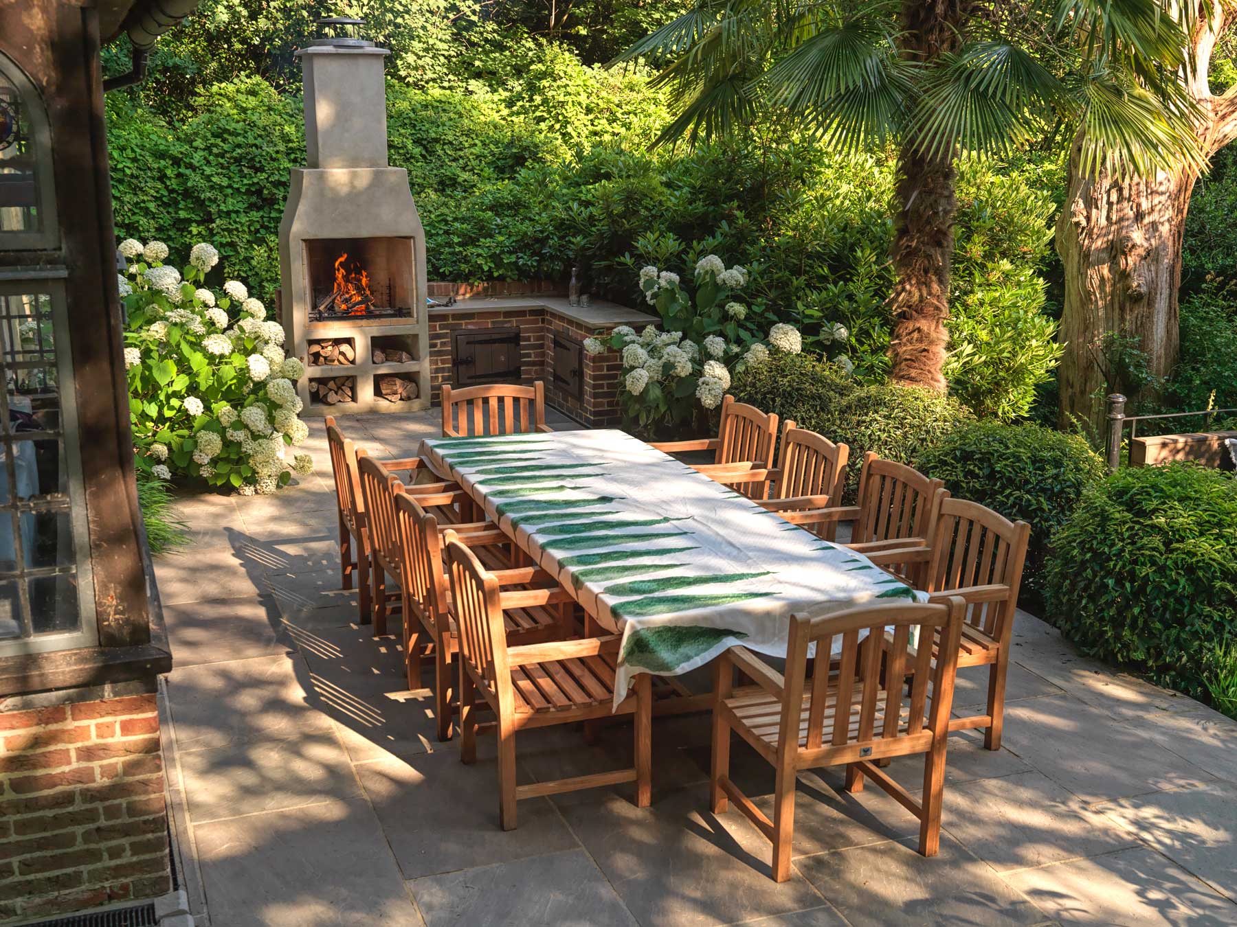 Marlene Lento woodland garden terrace and deck