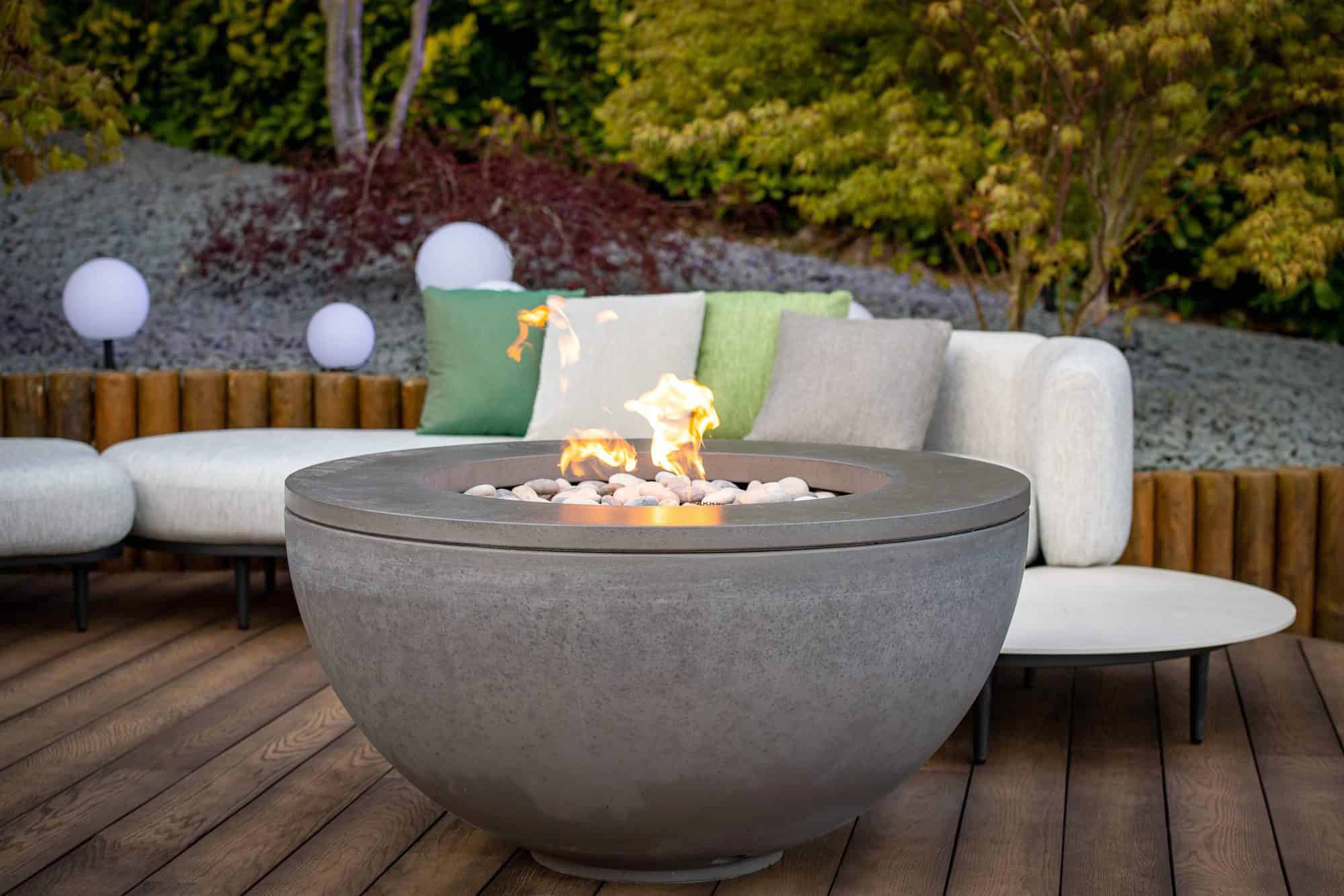firebowl Otford decks and acer garden Marlene Lento
