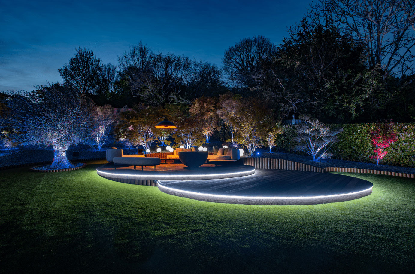 long view of decks at night Otford - Marlene Lento